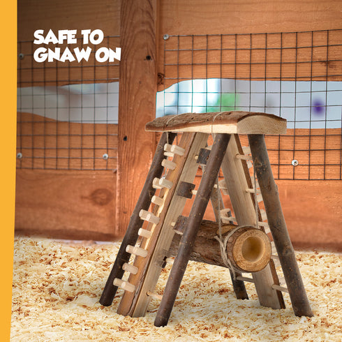 Petlicity Hamster Wooden Climbing Wall